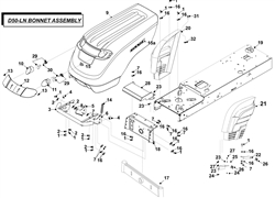 countax-d50ln d-series-lawn-tractors part diagram