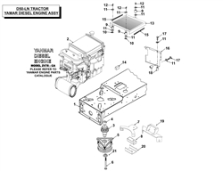 countax-d50ln d-series-lawn-tractors part diagram