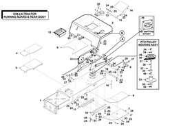 countax-d50ln d-series-lawn-tractors part diagram