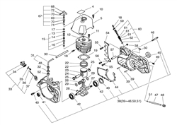 echo-cs-1200vl-chainsaw echo-petrol-chainsaws part diagram