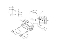 echo-cs-3450-chainsaw echo-petrol-chainsaws part diagram