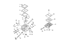 echo-cs-3500-chainsaw echo-petrol-chainsaws part diagram