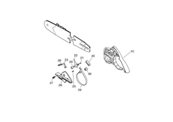 echo-cs-3500-chainsaw echo-petrol-chainsaws part diagram