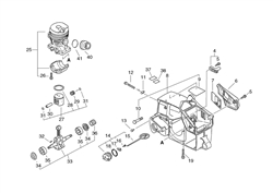 echo-cs-3600-chainsaw echo-petrol-chainsaws part diagram