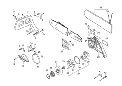 echo-cs-3600-chainsaw echo-petrol-chainsaws part diagram