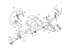 echo-cs-3600-chainsaw echo-petrol-chainsaws part diagram