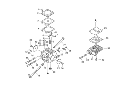 echo-cs-3700-chainsaw echo-petrol-chainsaws part diagram