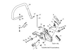 echo-cs-4200-chainsaw echo-petrol-chainsaws part diagram