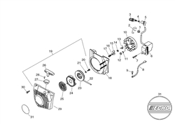 echo-cs-4200-chainsaw echo-petrol-chainsaws part diagram