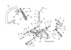 echo-cs-5000-chainsaw echo-petrol-chainsaws part diagram