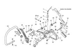 echo-cs-5501-chainsaw echo-petrol-chainsaws part diagram