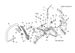 echo-cs-6701-chainsaw echo-petrol-chainsaws part diagram