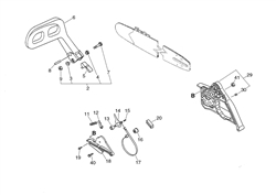 echo-cs-6701-chainsaw echo-petrol-chainsaws part diagram