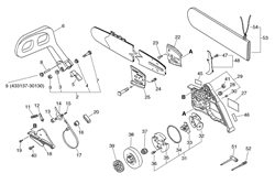 echo-cs-6701-chainsaw echo-petrol-chainsaws part diagram