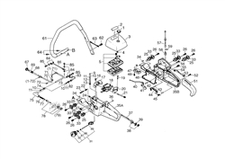 echo-cs-900evl-chainsaw echo-petrol-chainsaws part diagram