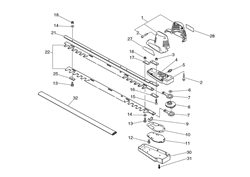 echo-dhc-3000-hedgetrimmer echo-petrol-hedge-trimmers part diagram