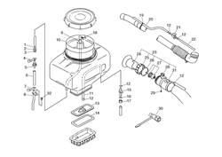 echo-dm4610-knapsack-blower echo-blowervacs part diagram
