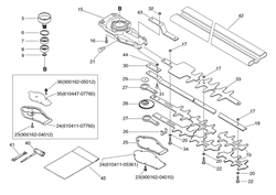 echo-hc-1600-hedgetrimmer echo-petrol-hedge-trimmers part diagram