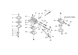 echo-hc-1600-hedgetrimmer echo-petrol-hedge-trimmers part diagram