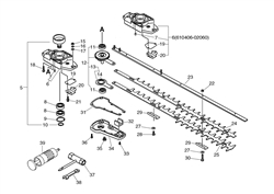 echo-hc-2100-hedgetrimmer echo-petrol-hedge-trimmers part diagram