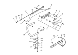 echo-hc-2100-hedgetrimmer echo-petrol-hedge-trimmers part diagram