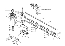 echo-hc-2100-hedgetrimmer echo-petrol-hedge-trimmers part diagram
