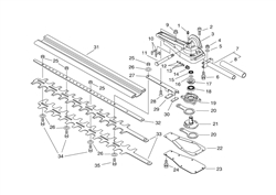 echo-hca-2500-telescopic echo-petrol-hedge-trimmers part diagram