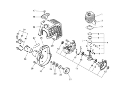 echo-hca-2500-telescopic echo-petrol-hedge-trimmers part diagram