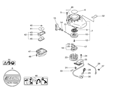 echo-hcr-1500-hedgetrimmer echo-petrol-hedge-trimmers part diagram