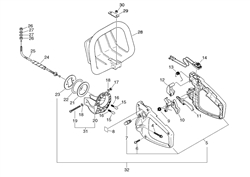 echo-hcr-1500-hedgetrimmer echo-petrol-hedge-trimmers part diagram
