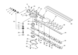 echo-shc-1700-hedgetrimmer echo-petrol-hedge-trimmers part diagram