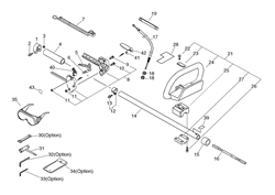 echo-shc-1700-hedgetrimmer echo-petrol-hedge-trimmers part diagram