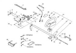 echo-shc-2100-hedgetrimmer echo-petrol-hedge-trimmers part diagram
