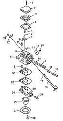 es-2000 echo-blowervacs part diagram