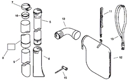 es-2000 echo-blowervacs part diagram