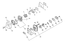 es-2400 echo-blowervacs part diagram