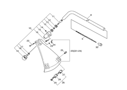 gt2150 echo-brushcutters-trimmers part diagram