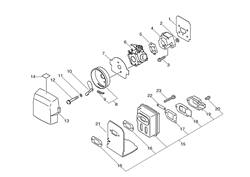 gt2150si echo-brushcutters-trimmers part diagram