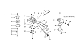 hc-2400-hedgetrimmer echo-petrol-hedge-trimmers part diagram