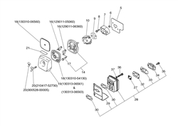 pb-1000 echo-blowervacs part diagram
