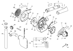 pb-1000 echo-blowervacs part diagram