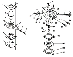 pb-24ln echo-blowervacs part diagram