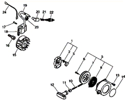 pb-24ln echo-blowervacs part diagram
