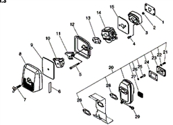 pb-24ln echo-blowervacs part diagram