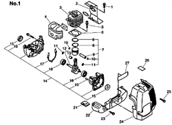 pb-24ln echo-blowervacs part diagram