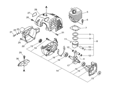 ppf-2100 echo-brushcutters-trimmers part diagram