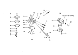 ppf-2100 echo-brushcutters-trimmers part diagram