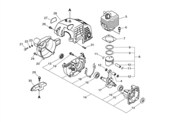 ppt-2100 echo-brushcutters-trimmers part diagram