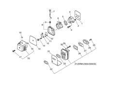 srm-2305 echo-brushcutters-trimmers part diagram