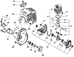 srm-2400 echo-brushcutters-trimmers part diagram